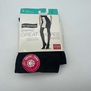 No‎ nonsense Great Shapes Opaque Shaping Tights, Black, Size L